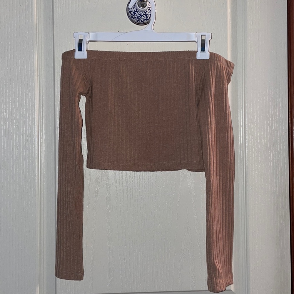 shein off the shoulder crop top